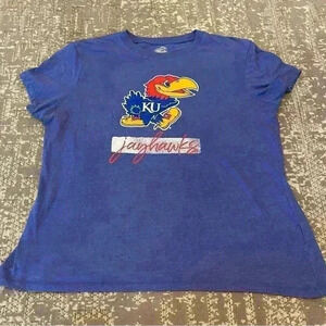Kansas Jayhawks Knights Apparel Women’s shirt size XL color Blue